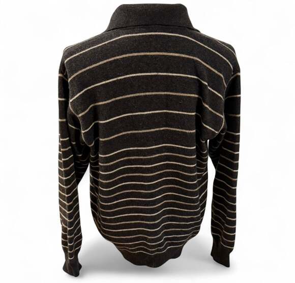 Gucci 100% Cashmere Men's Sweater Dark Grey Size 48 Made in Italy